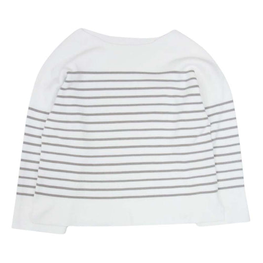 YANUK ヤヌーク 57121943 ボートネック ビッグ ニット ベージュ系 S【中古】