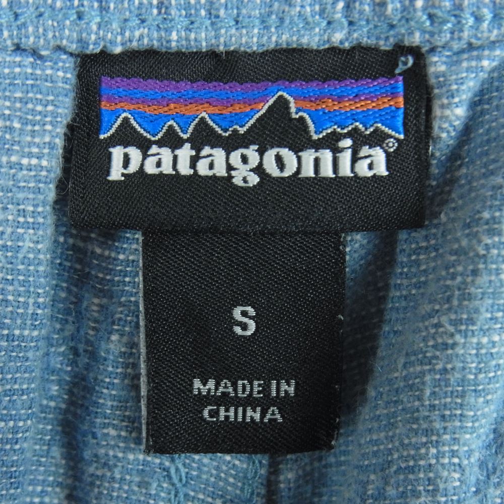 patagonia パタゴニア 20SS 56591 ヘンプ コットン イージー パンツ 中国製 インディゴブルー系 ライトブルー系 S【中古】