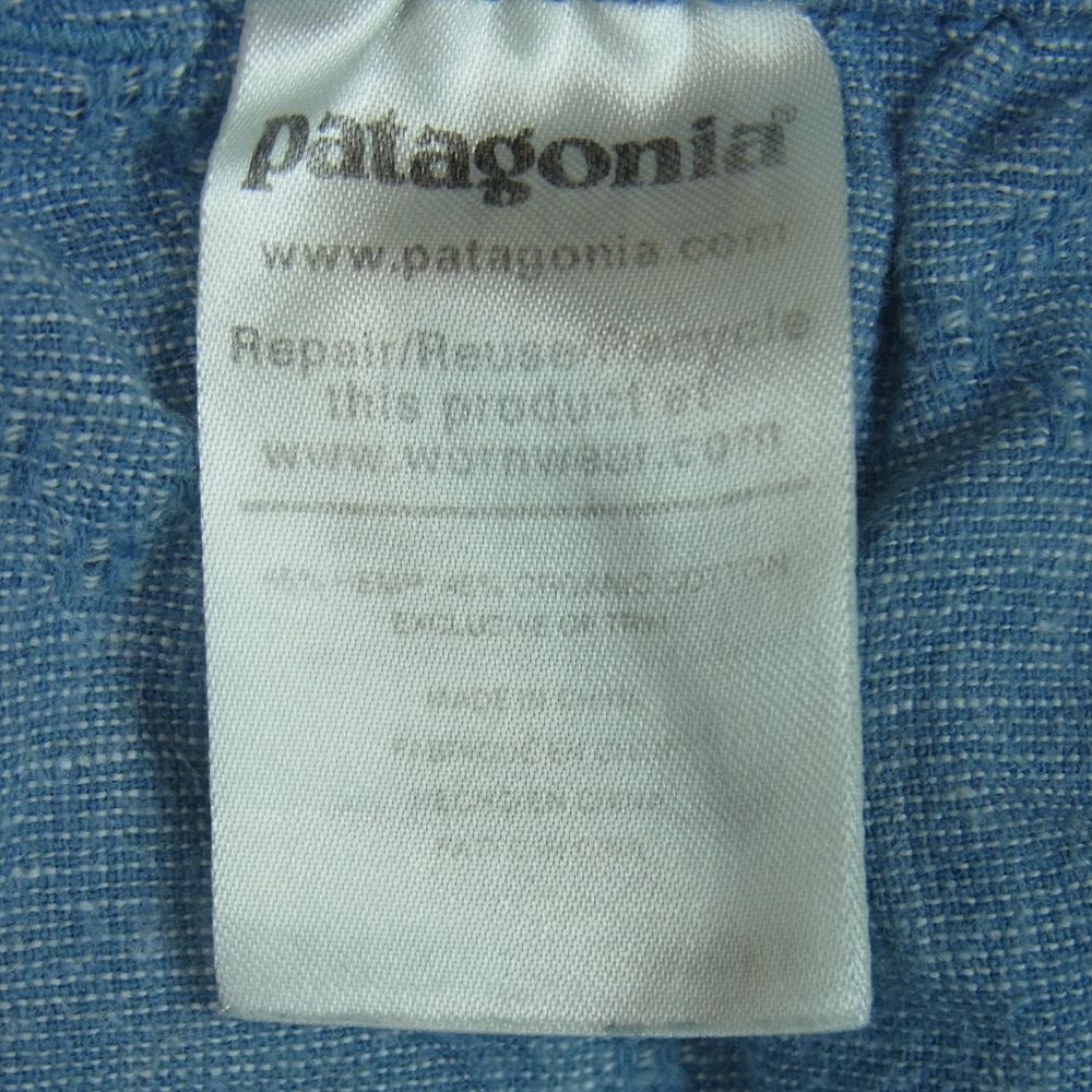patagonia パタゴニア 20SS 56591 ヘンプ コットン イージー パンツ 中国製 インディゴブルー系 ライトブルー系 S【中古】