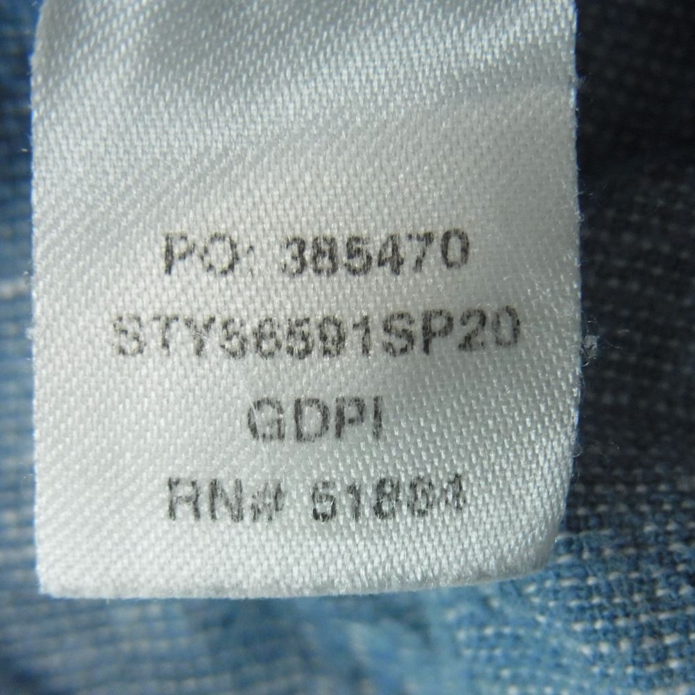 patagonia パタゴニア 20SS 56591 ヘンプ コットン イージー パンツ 中国製 インディゴブルー系 ライトブルー系 S【中古】