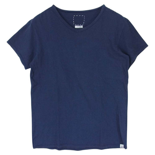 VISVIM ビズビム ULTIMATE V-NECK S/S TEE アルティメイト Vネック 半袖 Tシャツ ネイビー ネイビー系【中古】