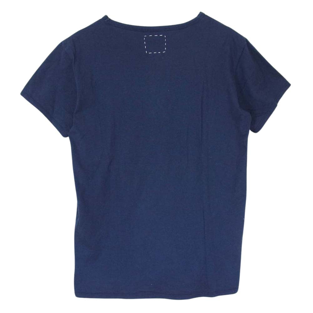 VISVIM ビズビム ULTIMATE V-NECK S/S TEE アルティメイト Vネック 半袖 Tシャツ ネイビー ネイビー系【中古】