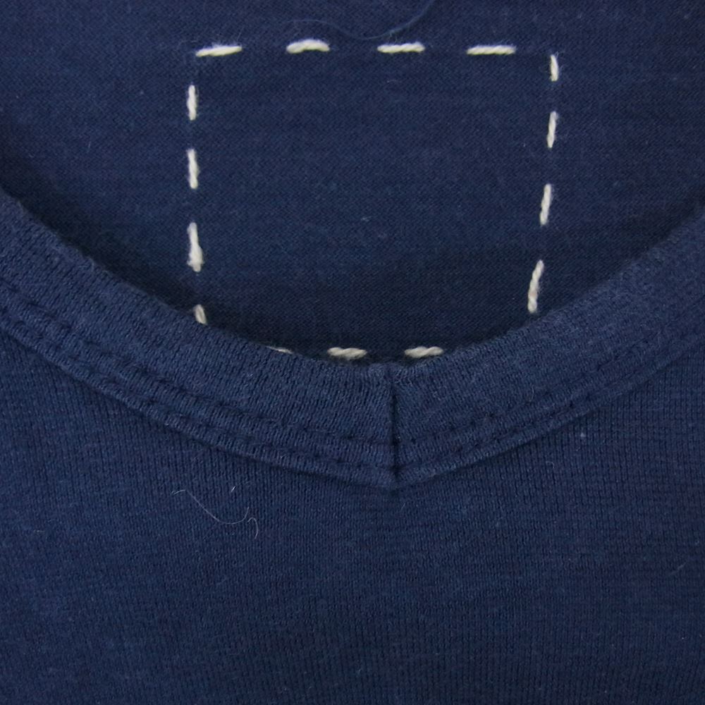 VISVIM ビズビム ULTIMATE V-NECK S/S TEE アルティメイト Vネック 半袖 Tシャツ ネイビー ネイビー系【中古】