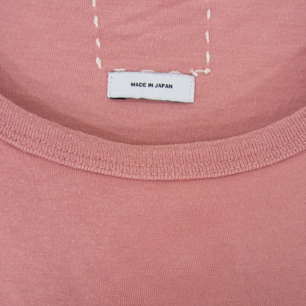 VISVIM ビズビム 12SS 0112205010004 DOUBLE SCOOP CREW S/S LUXSIC ダブルスクープ クルーネック 半袖 Tシャツ ラクシック ピンク系 1【中古】