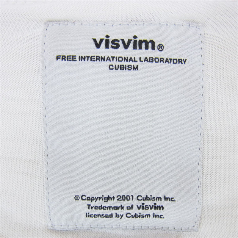 VISVIM ビズビム 12SS 0112105010006 DOUBLE SCOOP V-NECK S/S LUXSIC ダブルスクープ Vネック 半袖 Tシャツ ラクシック ホワイト ホワイト系 1【中古】