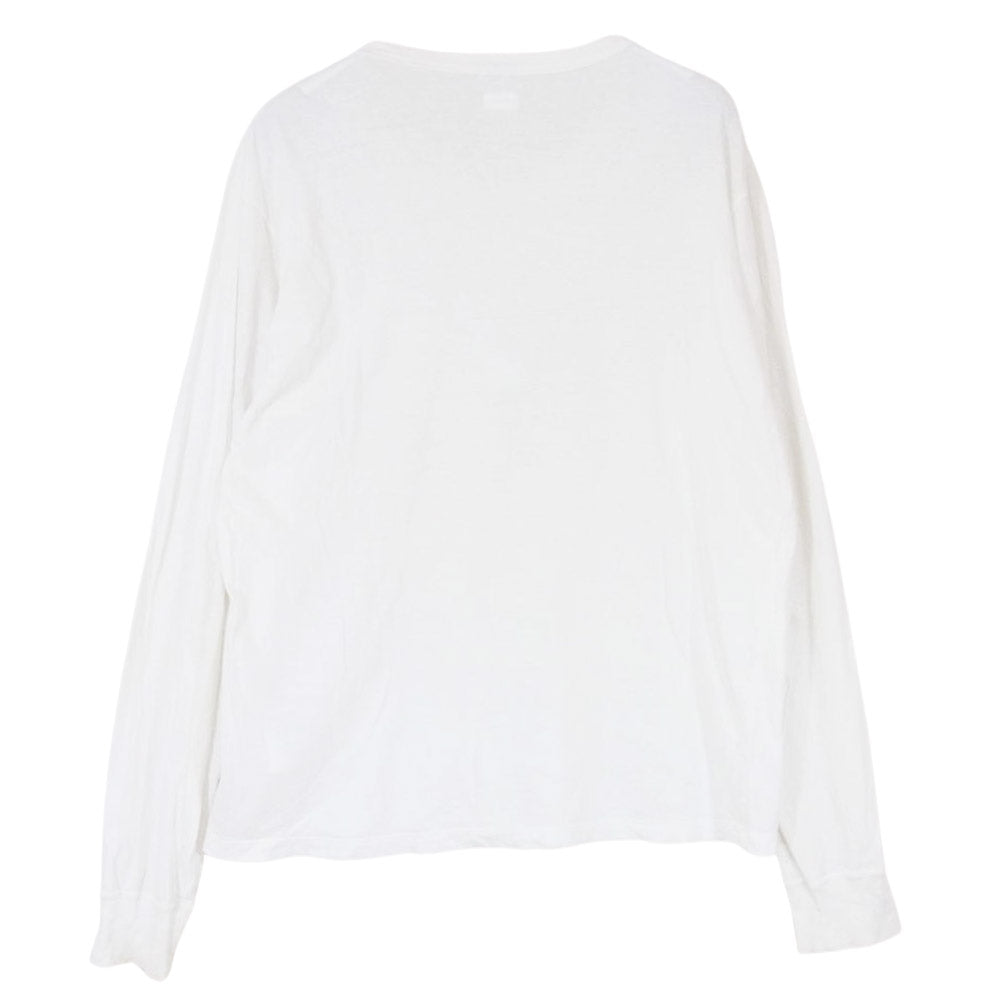 VISVIM ビズビム 19SS 0119105009006 SUBLIG CREW 3-PACK L/S  CA WIDE サブリグ クルーネック パック 長袖 ワイド Tシャツ ホワイト系 1【中古】