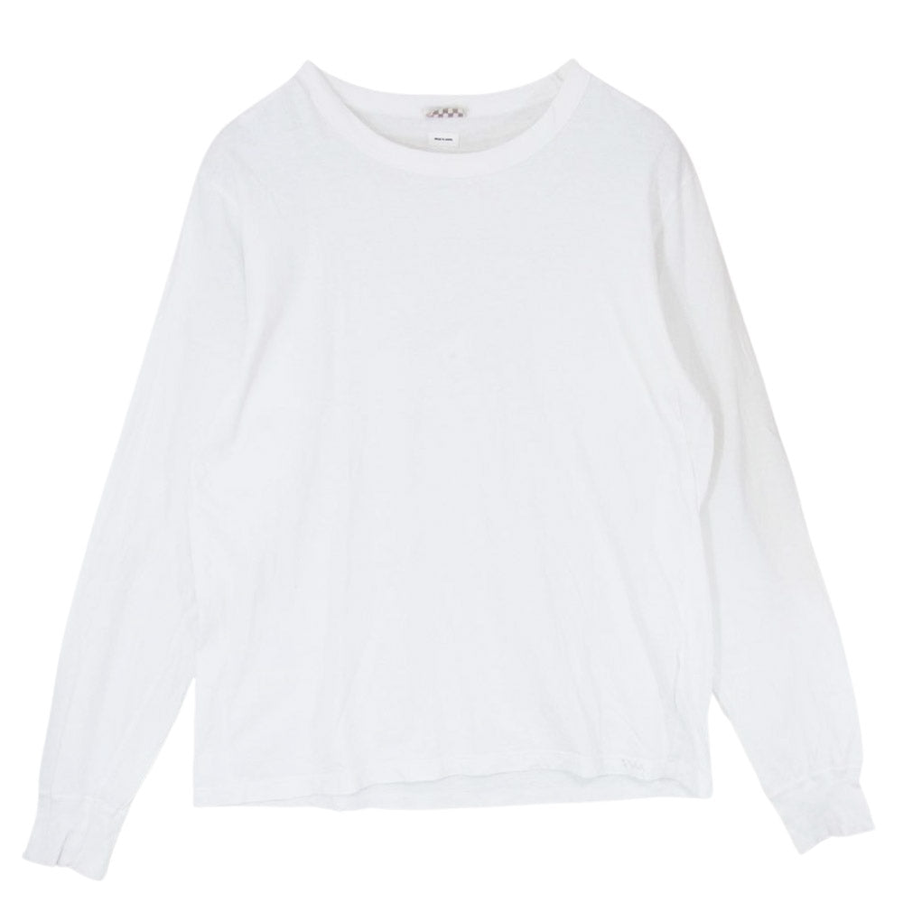 VISVIM ビズビム 19SS 0119105009006 SUBLIG CREW 3-PACK L/S  CA WIDE サブリグ クルーネック パック 長袖 ワイド Tシャツ ホワイト系【中古】