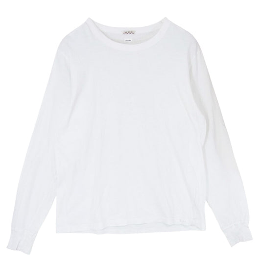 VISVIM ビズビム 19SS 0119105009006 SUBLIG CREW 3-PACK L/S  CA WIDE サブリグ クルーネック パック 長袖 ワイド Tシャツ ホワイト系【中古】