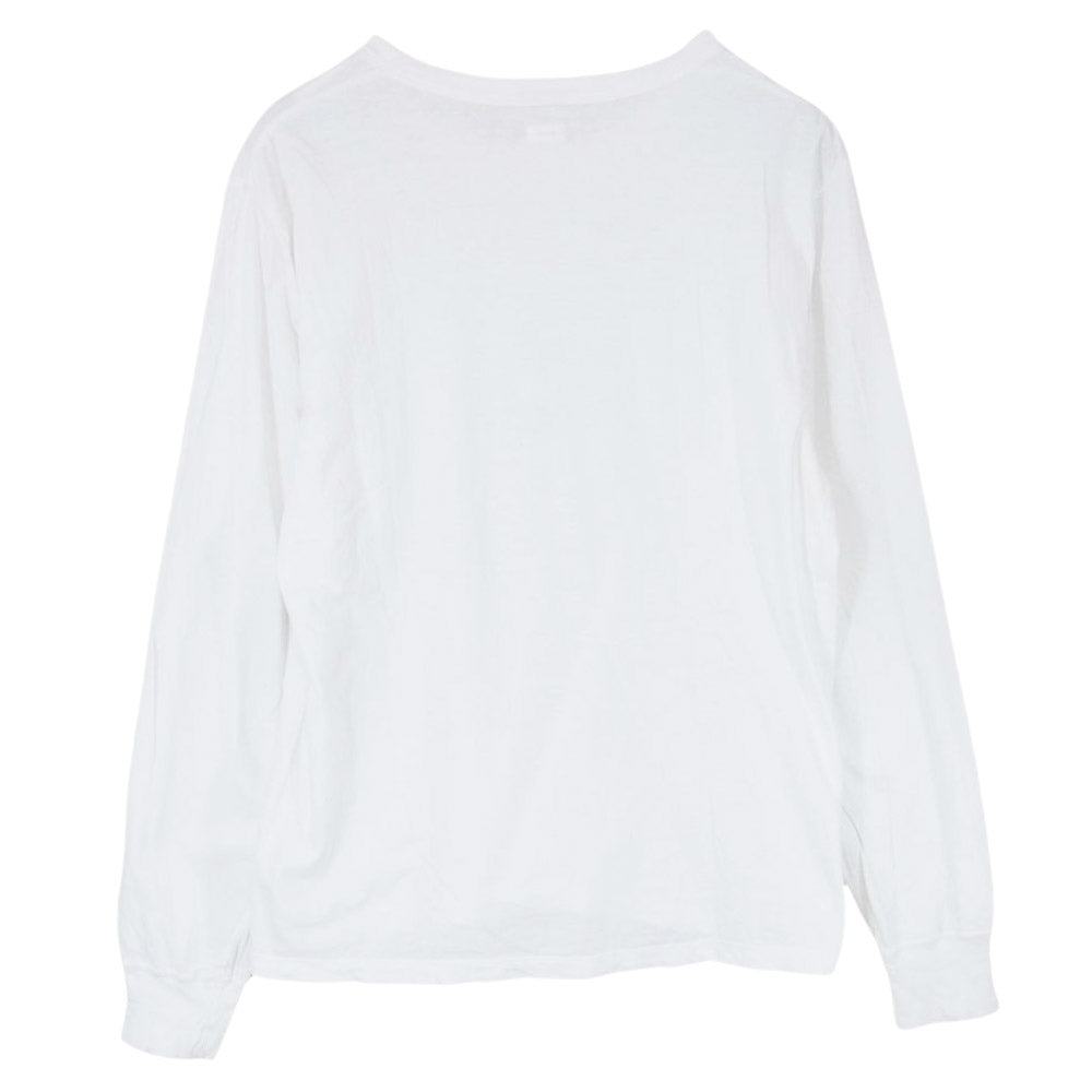 VISVIM ビズビム 19SS 0119105009006 SUBLIG CREW 3-PACK L/S  CA WIDE サブリグ クルーネック パック 長袖 ワイド Tシャツ ホワイト系【中古】
