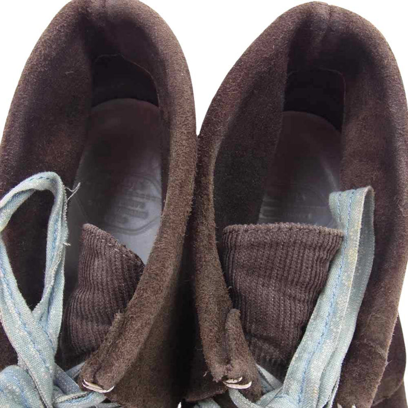 VISVIM ビズビム FLYNT LOW コーデュロイ スエード チャッカ モカシン スニーカー ダークブラウン系 US8.5【中古】