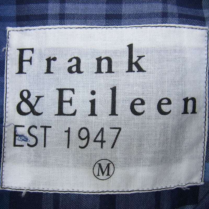 Frank＆Eileen 2820700054 LUKE ルーク ライトポプリン チェック シャツ 長袖 ネイビー系 M【中古】