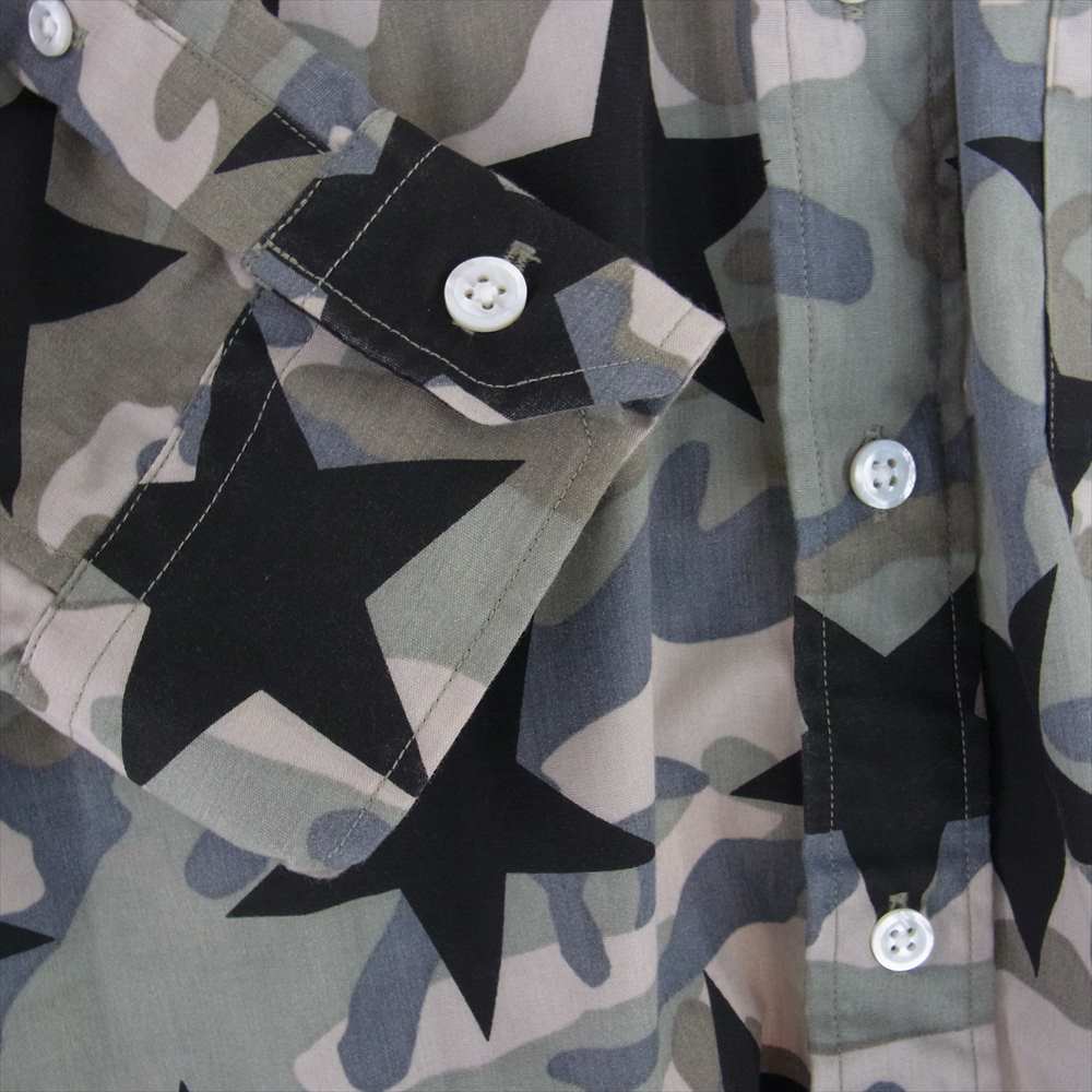 SOPHNET. ソフネット 15SS SOPH-150032 スター カモフラ 長袖 シャツ マルチカラー系 M【中古】