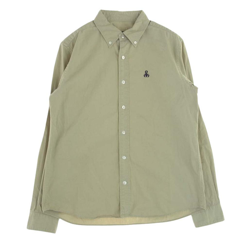 SOPHNET. ソフネット 19SS SOPH-190007 STANDARD COTTON TWILL B.D スタンダード コットンツイル ボタンダウン 長袖 シャツ ベージュ系 M【中古】