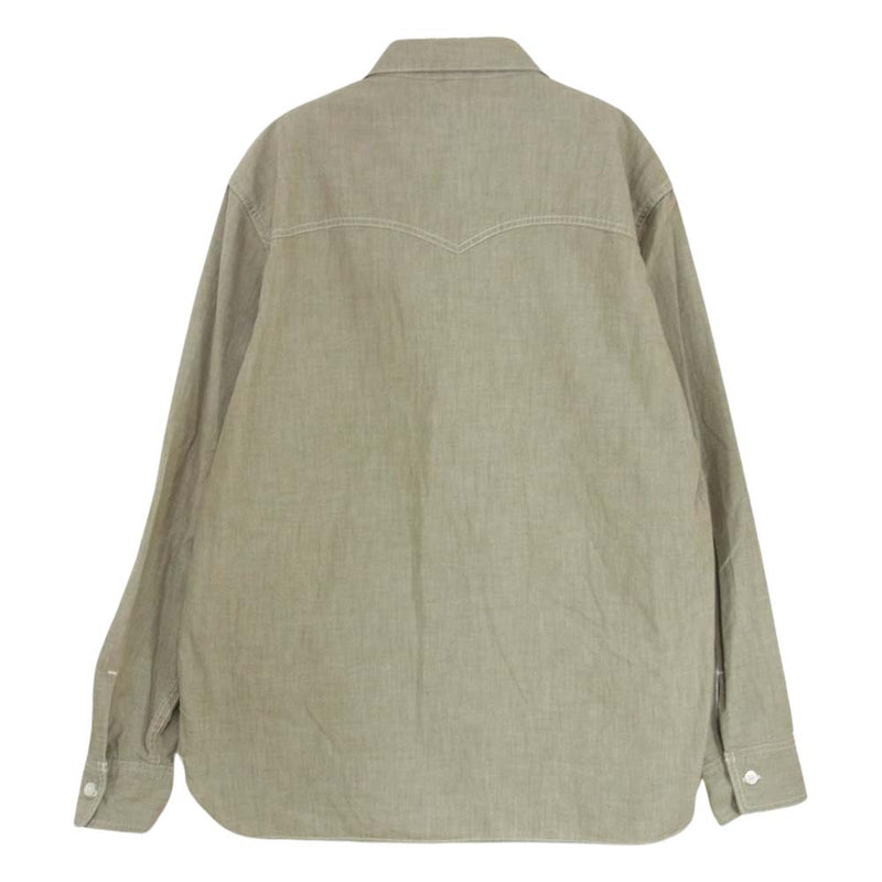 WTAPS ダブルタップス 17AW 172WVDT-SHM04 SEAGULL SHIRT CHAMBRAY シーガル シャンブレー シャツ ベージュ系 2【中古】