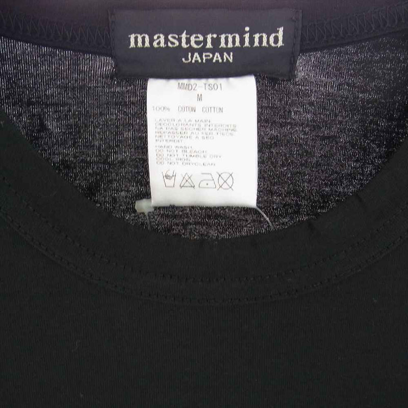 mastermind JAPAN マスターマインドジャパン MMD2-TS01-1 TOKYO ラメ スカル ロゴプリント 半袖 Tシャツ ブラック系 M【新古品】【未使用】【中古】