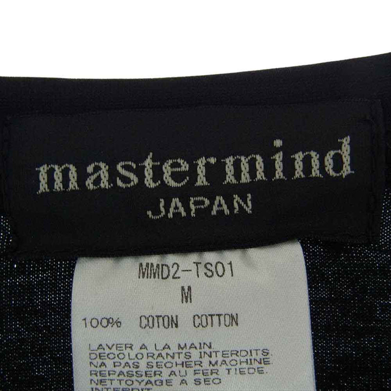 mastermind JAPAN マスターマインドジャパン MMD2-TS01-1 TOKYO ラメ スカル ロゴプリント 半袖 Tシャツ ブラック系 M【新古品】【未使用】【中古】