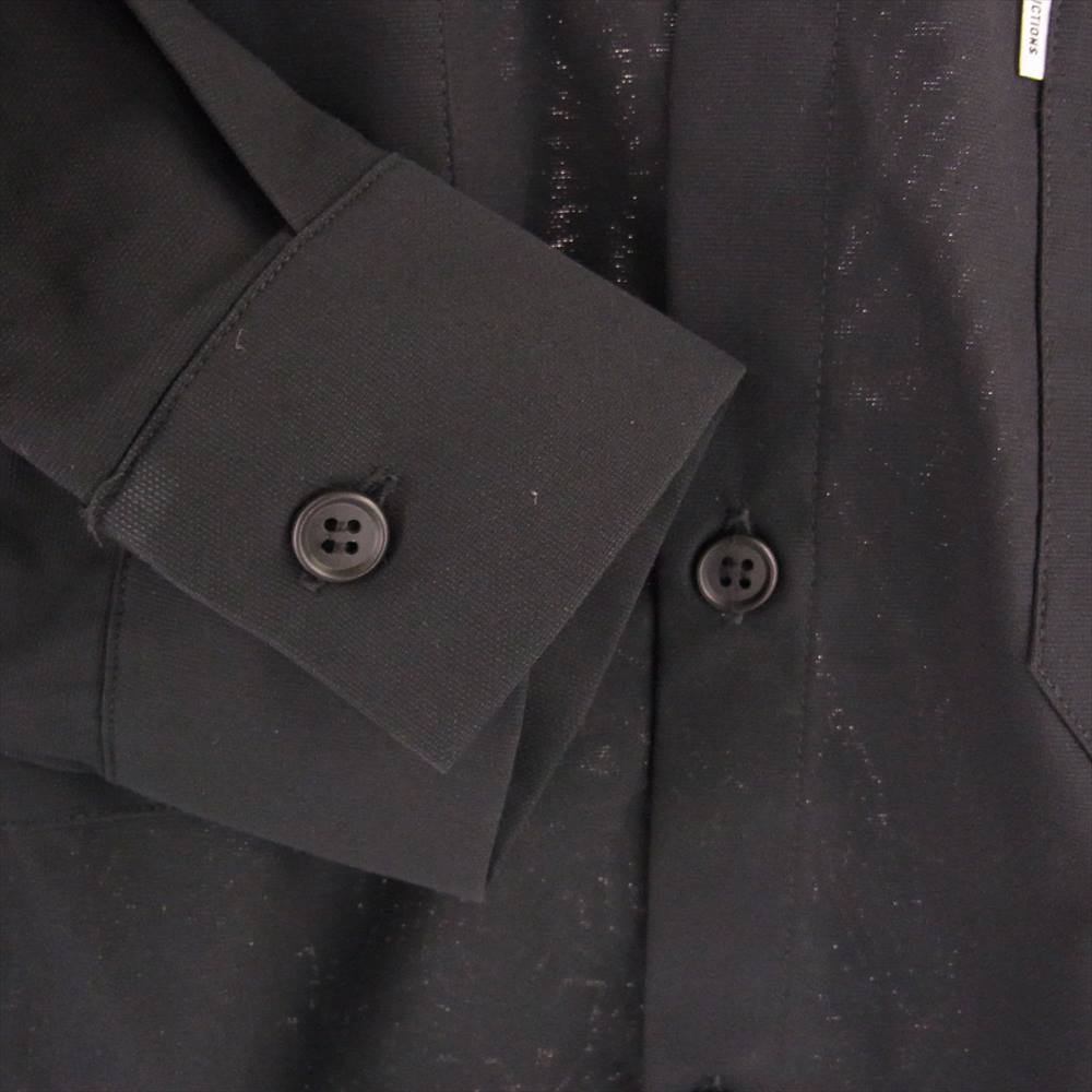 COOTIE クーティー Polyester Twill Work L/S Shirt ポリエステル×ツイル 長袖 ワークシャツ ブラック系【中古】