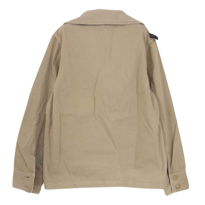 WTAPS ダブルタップス 13SS 131GWDT-JKM03 JACKET.COTTON.TWILL HBT ウォッシュ加工 コットンツイル ミリタリー ジャケット ベージュ系 2【中古】