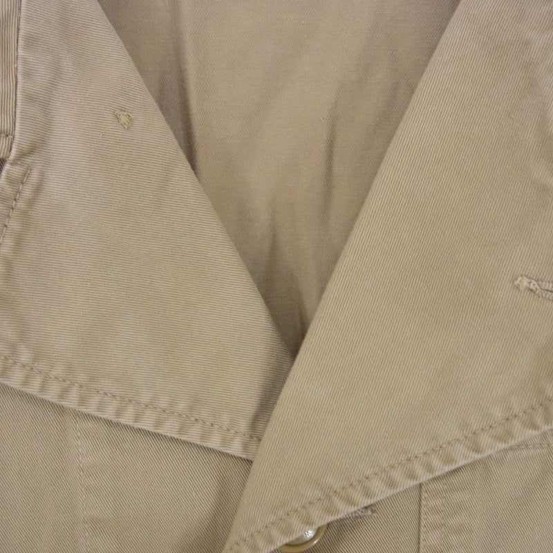 WTAPS ダブルタップス 13SS 131GWDT-JKM03 JACKET.COTTON.TWILL HBT ウォッシュ加工 コットンツイル ミリタリー ジャケット ベージュ系 2【中古】