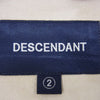 DESCENDANT ディセンダント DAWSON CHAMBRAY LS SHIRT FULL カシャロ刺繍 レギュラーカラー 長袖 シャツ ベージュ系 2【中古】