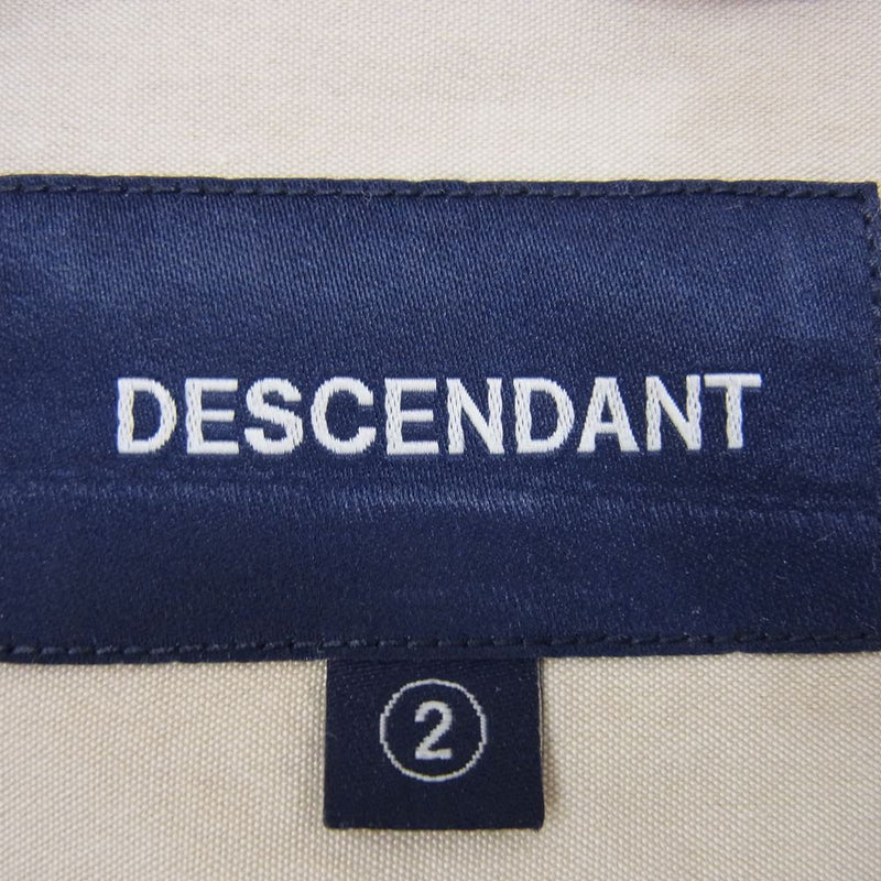 DESCENDANT ディセンダント DAWSON CHAMBRAY LS SHIRT FULL カシャロ刺繍 レギュラーカラー 長袖 シャツ ベージュ系 2【中古】