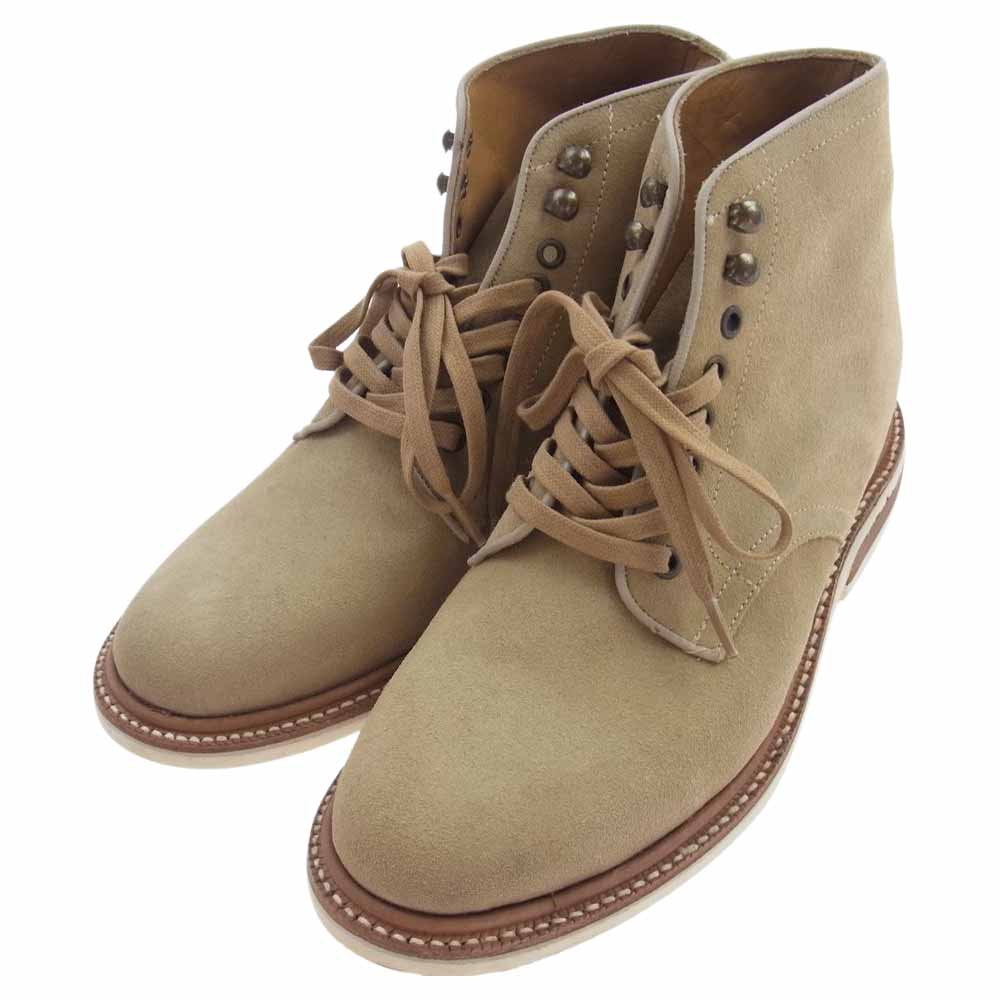 カミナンド スエード プレーントゥ ブーツ ライトブラウン系 8【中古】