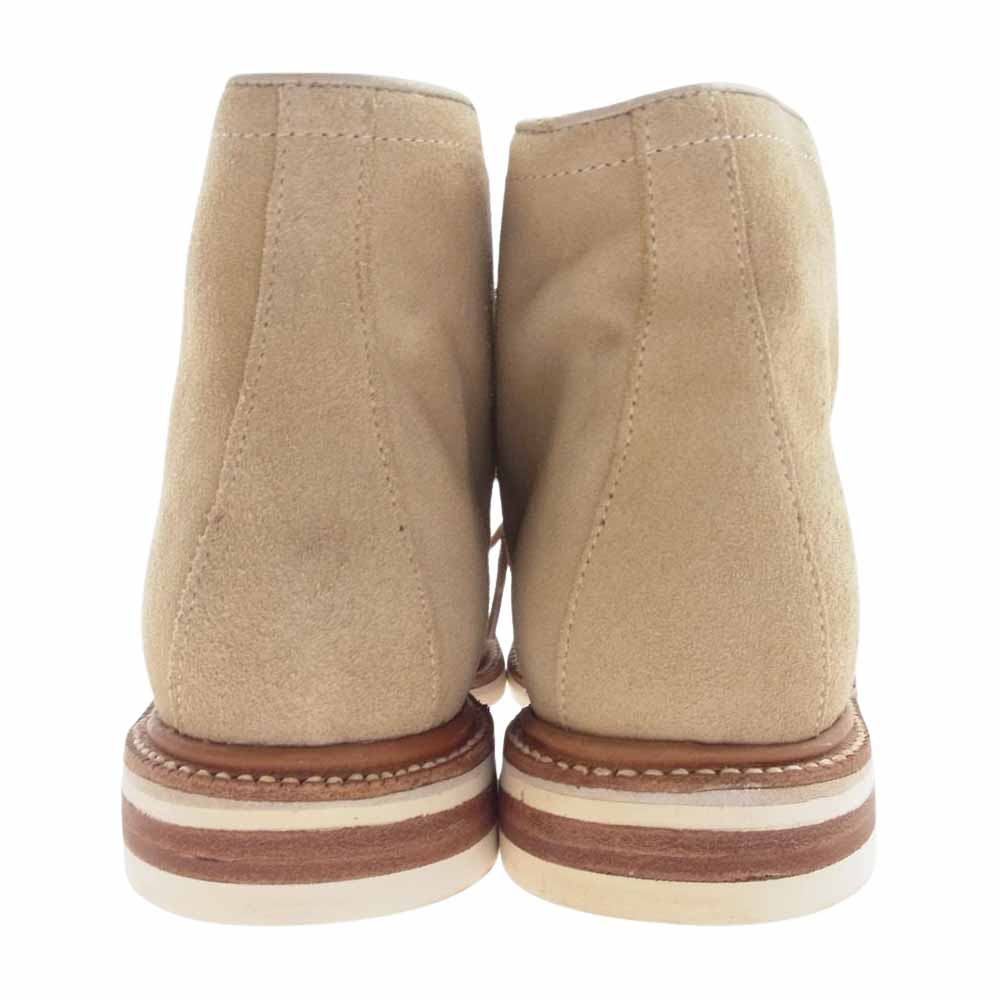 カミナンド スエード プレーントゥ ブーツ ライトブラウン系 8【中古】