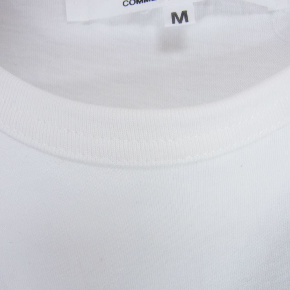 PLAY COMME des GARCONS プレイコムデギャルソン AD2009 AZ-T095 ビッグロゴプリント クルーネック 半袖 Tシャツ ホワイト系 M【中古】