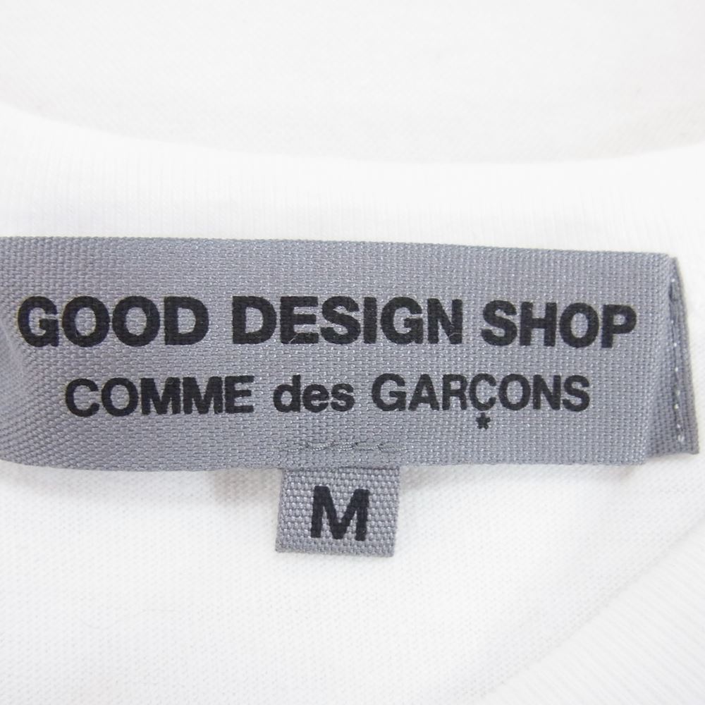 COMME des GARCONS コムデギャルソン AD2013 IK-T019 GOOD DESIGN SHOP グッドデザインショップ別注 ボーダー切替 クルーネック 半袖 Tシャツ ホワイト系 ブラック系 M【中古】