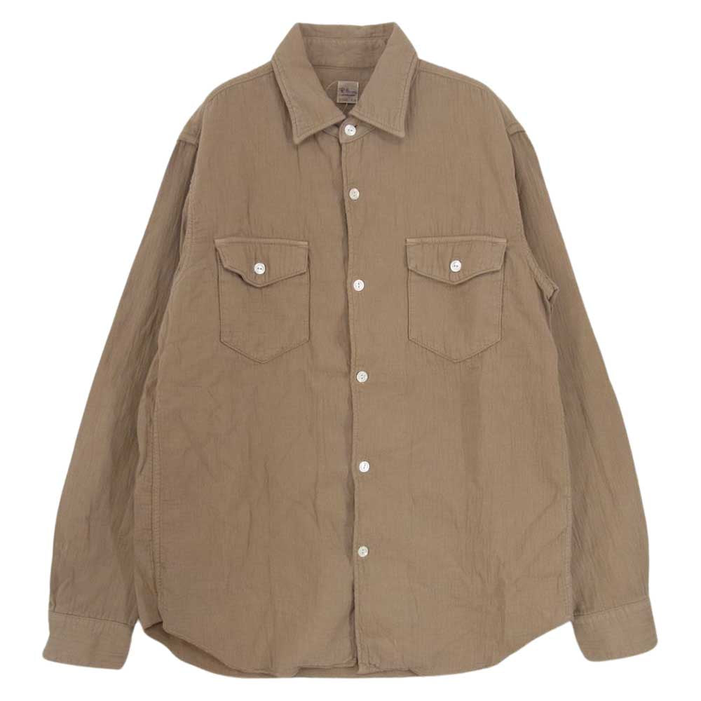Ron Herman ロンハーマン 2820700106 コットンガーゼ 長袖 シャツ ジャケット ブラウン系 M【中古】