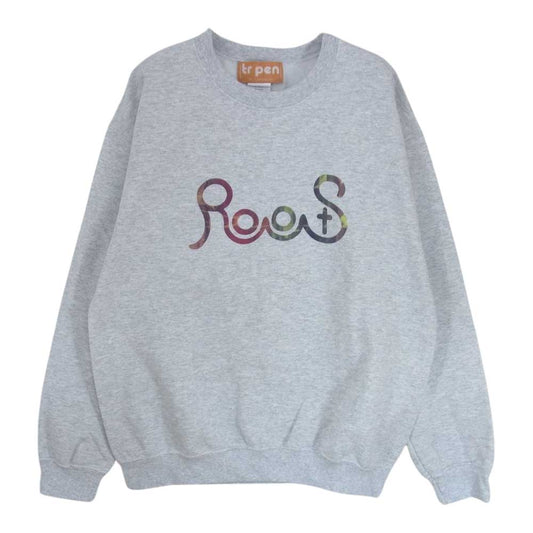 ティーアールサスペンション RootS CREW NECK SWEAT プリント クルーネック スウェット トレーナー グレー グレー系 M【中古】
