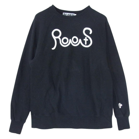 ティーアールサスペンション RootS CREW NECK SWEAT プリント クルーネック スウェット トレーナー ブラック ブラック系 M【中古】