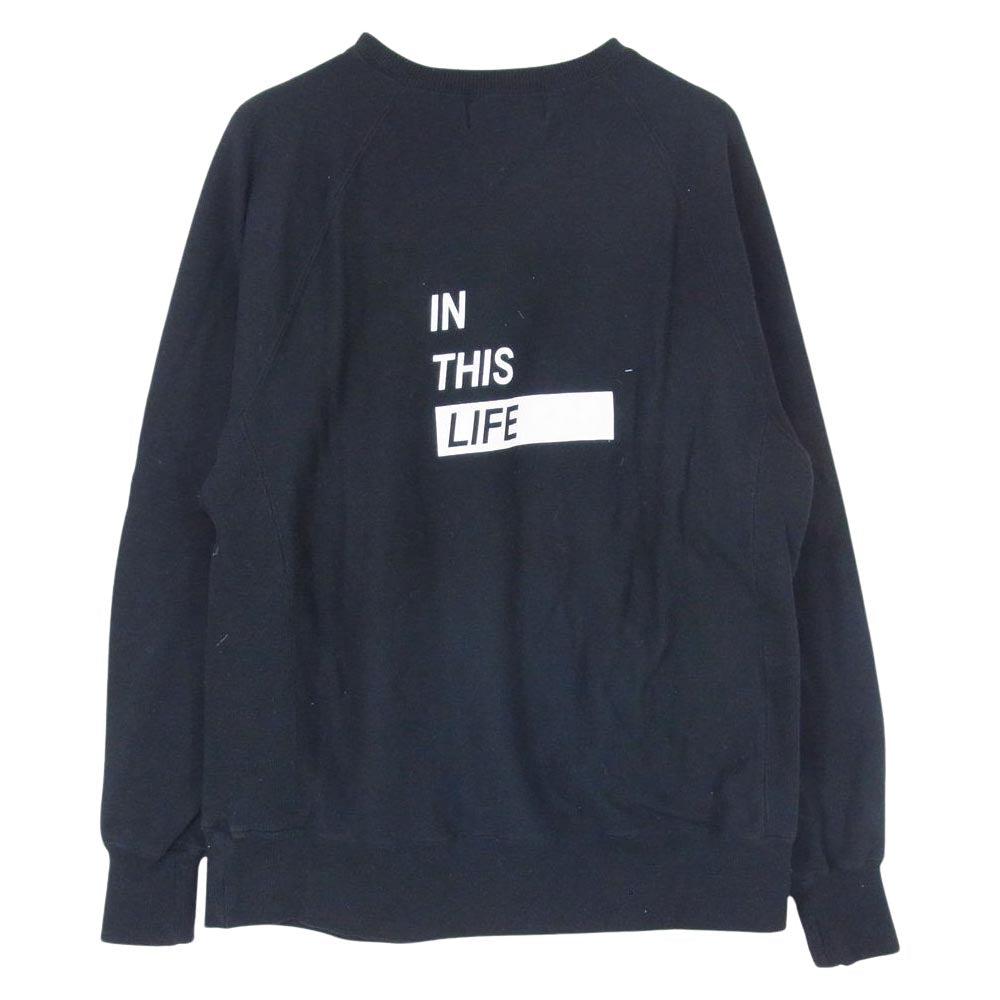 ティーアールサスペンション RootS CREW NECK SWEAT プリント クルーネック スウェット トレーナー ブラック ブラック系 M【中古】