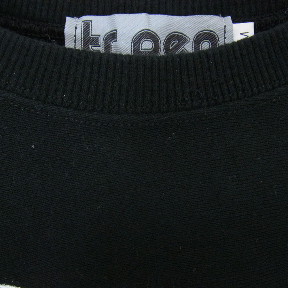 ティーアールサスペンション RootS CREW NECK SWEAT プリント クルーネック スウェット トレーナー ブラック ブラック系 M【中古】