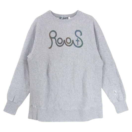 ティーアールサスペンション RootS CREW NECK SWEAT プリント クルーネック スウェット トレーナー グレー グレー系 M【中古】