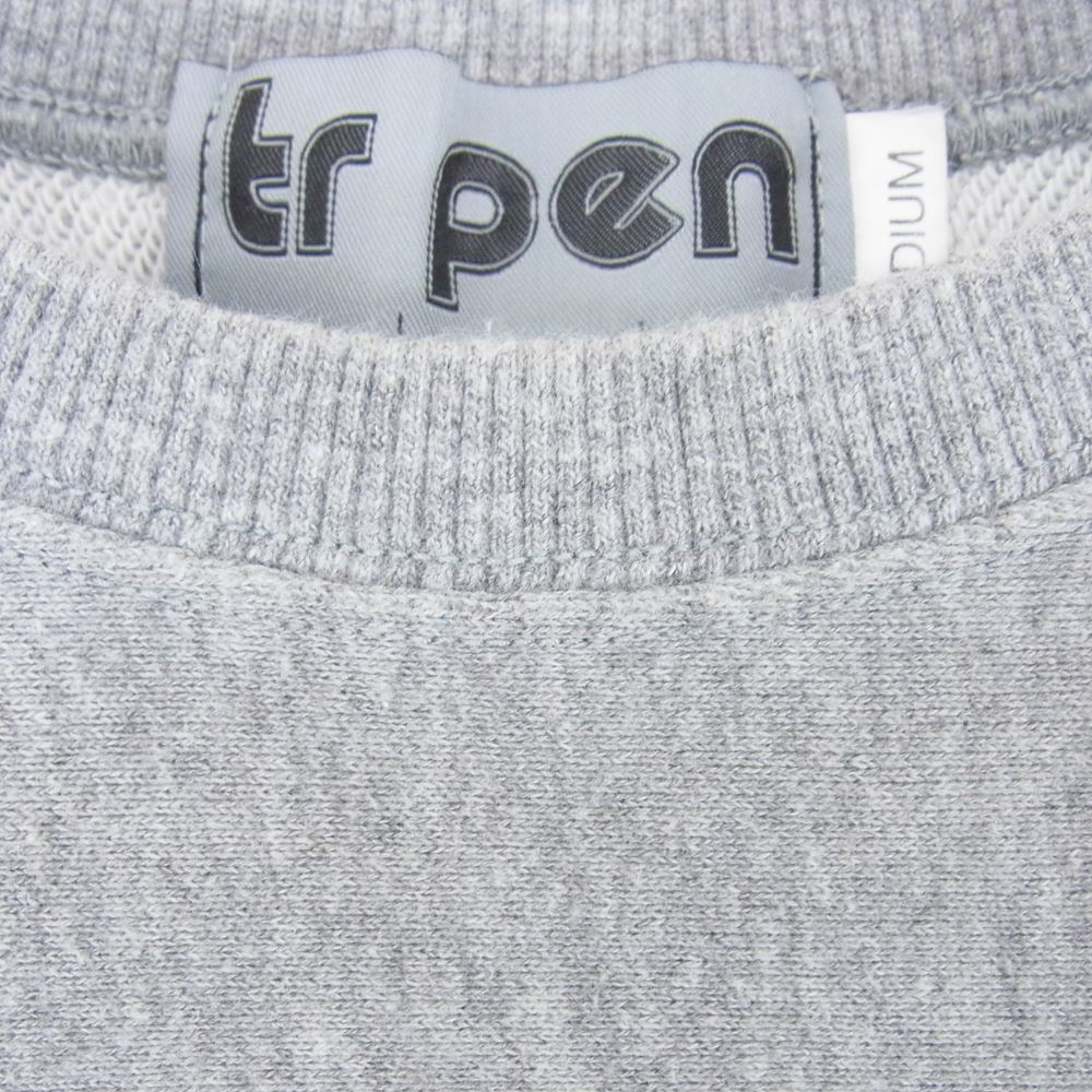 ティーアールサスペンション RootS CREW NECK SWEAT プリント クルーネック スウェット トレーナー グレー グレー系 M【中古】
