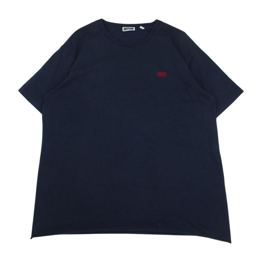 キス 20-071-060-0164-3-0 ロゴ クルーネック 半袖 Tシャツ ネイビー系 XL【中古】