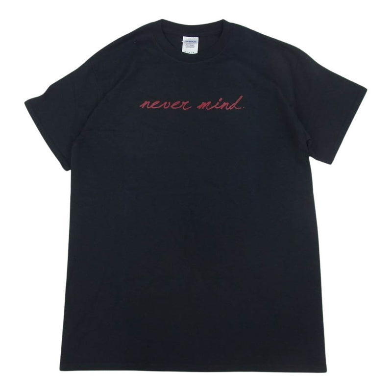 ティーアールフォーサスペンション プリント Tシャツ never mind ブラック系 M【中古】