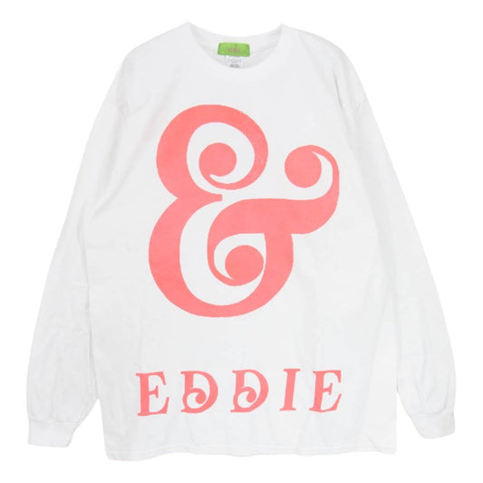 ブラックアンドエディ プリント 長袖 Tシャツ & EDDIE ホワイト系 L【中古】