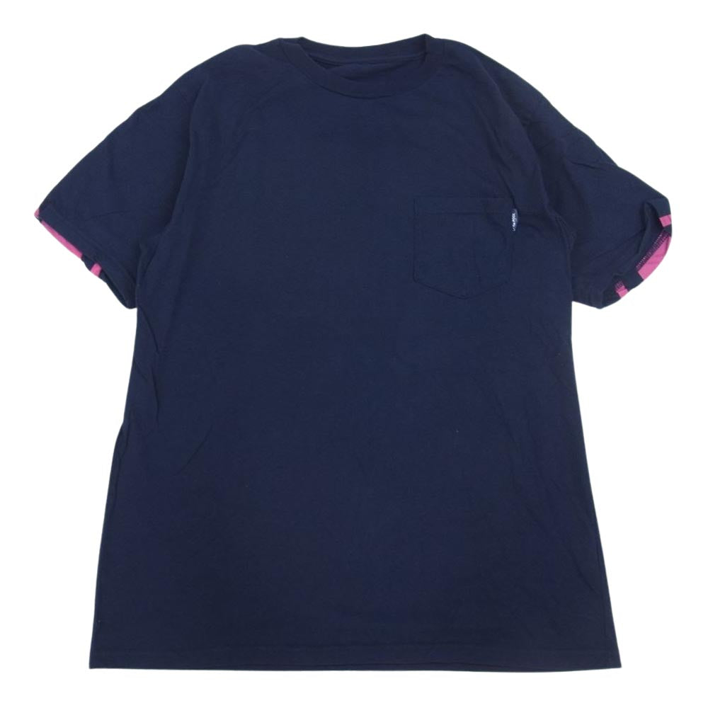 ザ プール バックプリント 半袖 ポケット Tシャツ ネイビー系 M【中古】