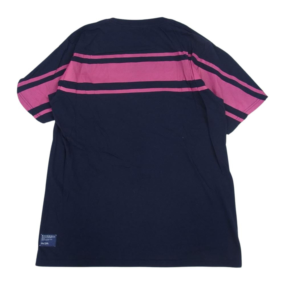 ザ プール バックプリント 半袖 ポケット Tシャツ ネイビー系 M【中古】