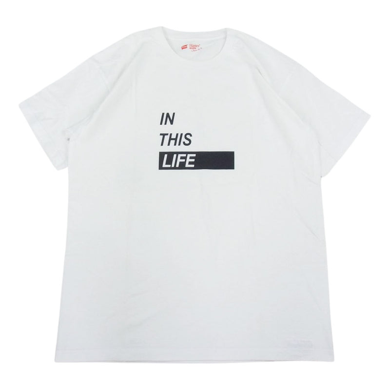 ティーアールフォーサスペンション プリント Tシャツ IN THIS LIFE ホワイト系 L【中古】