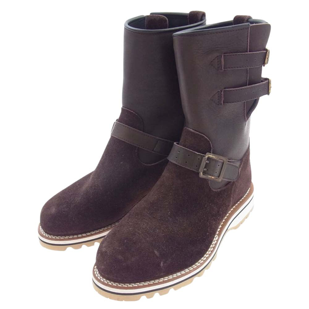 ティーアールフォーサスペンション ダブルストラップ エンジニア ブーツ ブラウン系 7【中古】