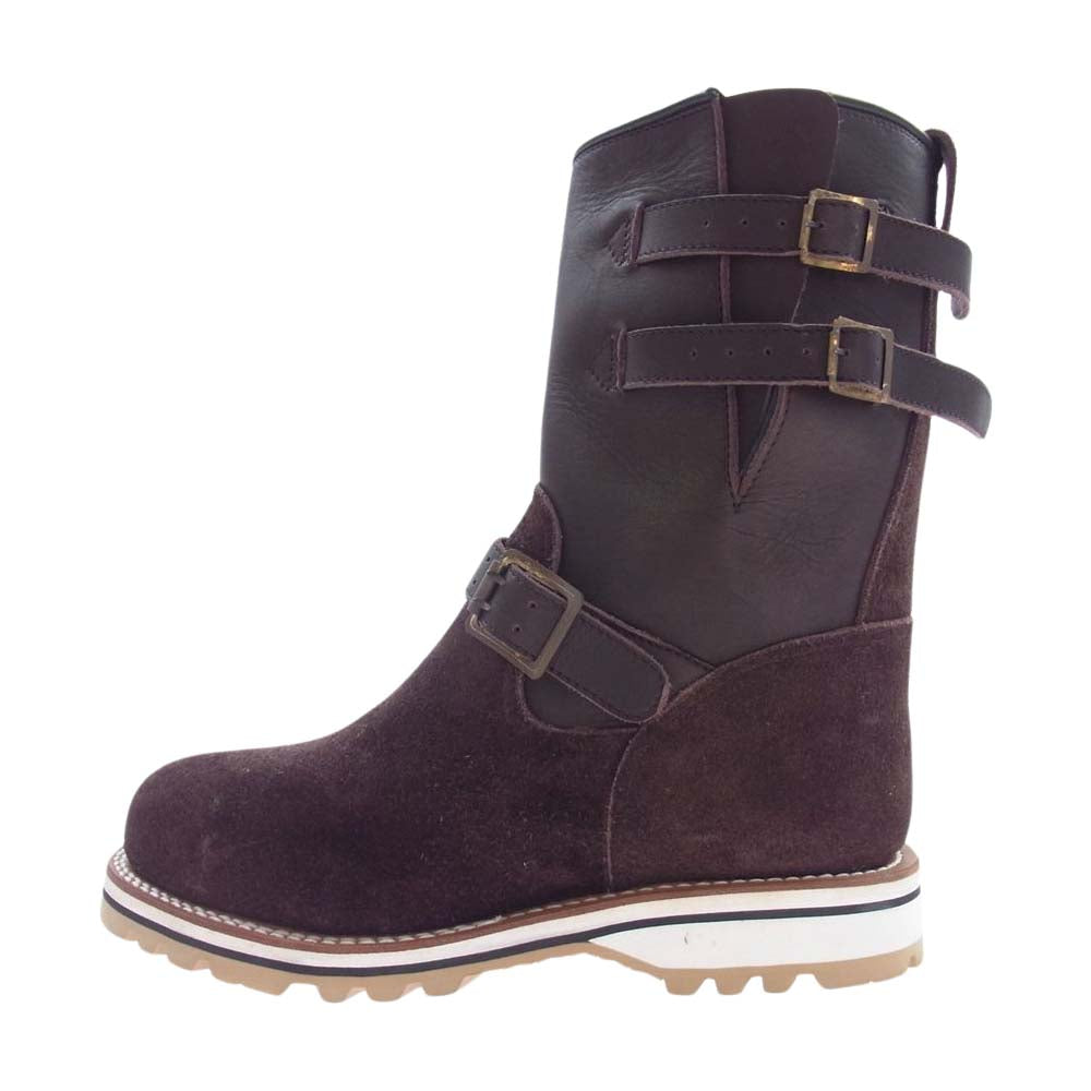 ティーアールフォーサスペンション ダブルストラップ エンジニア ブーツ ブラウン系 7【中古】