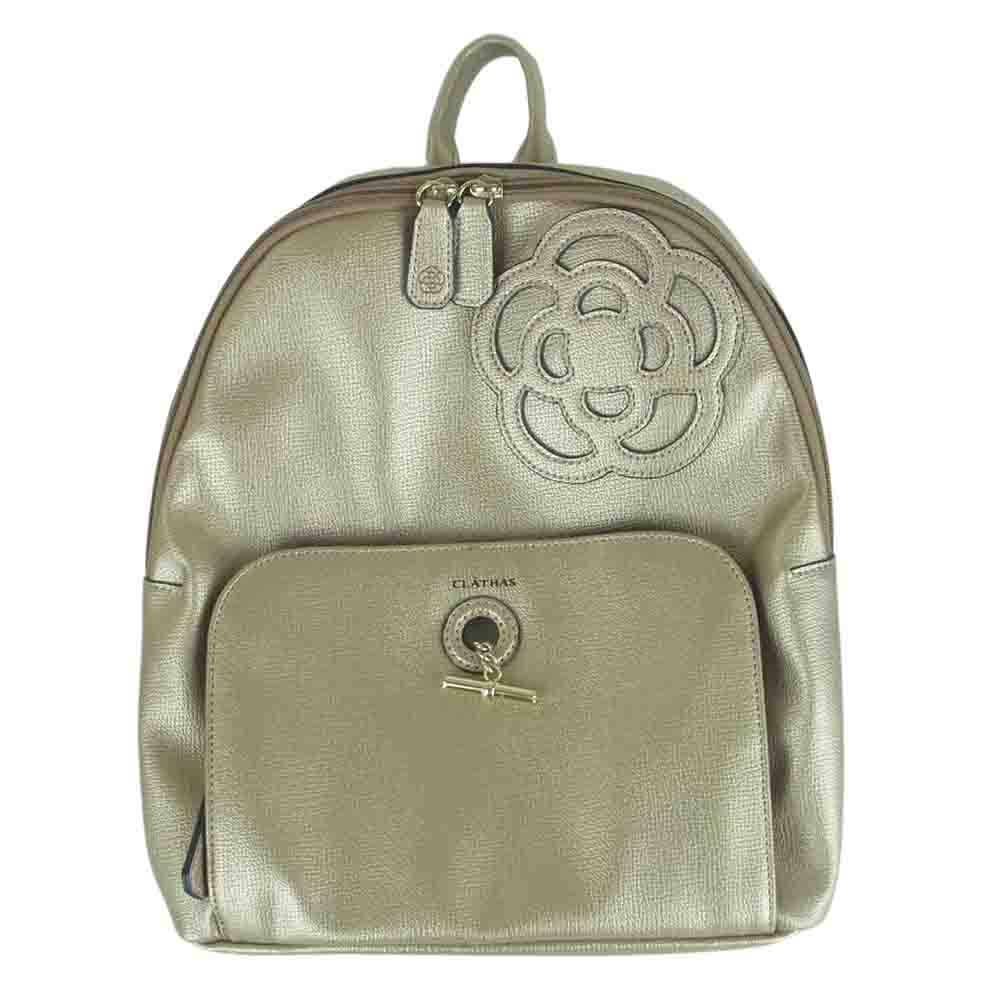 クレイサス カメリア バックパック リュック ゴールド系 メタリックカラー系【中古】