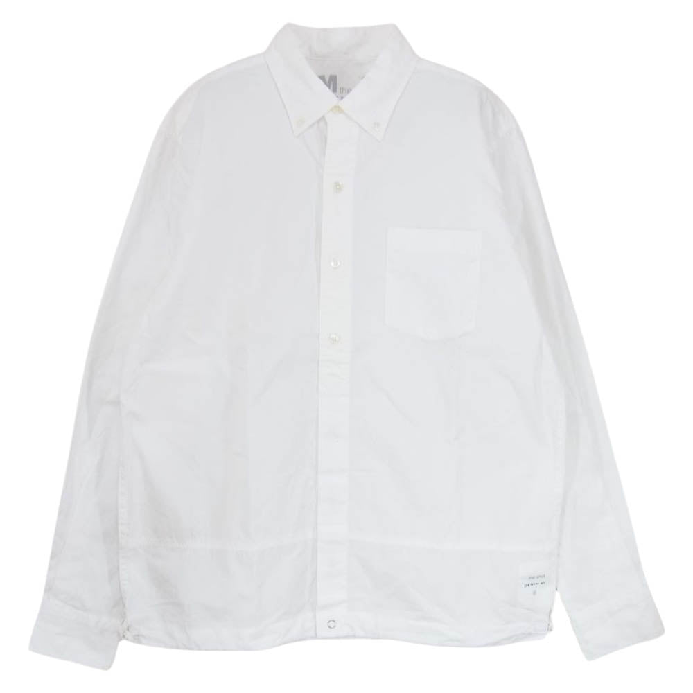 デニムバイヴァンキッシュ 裾ドローコード オックスフォード ボタンダウン 長袖シャツ ホワイト系 M【中古】