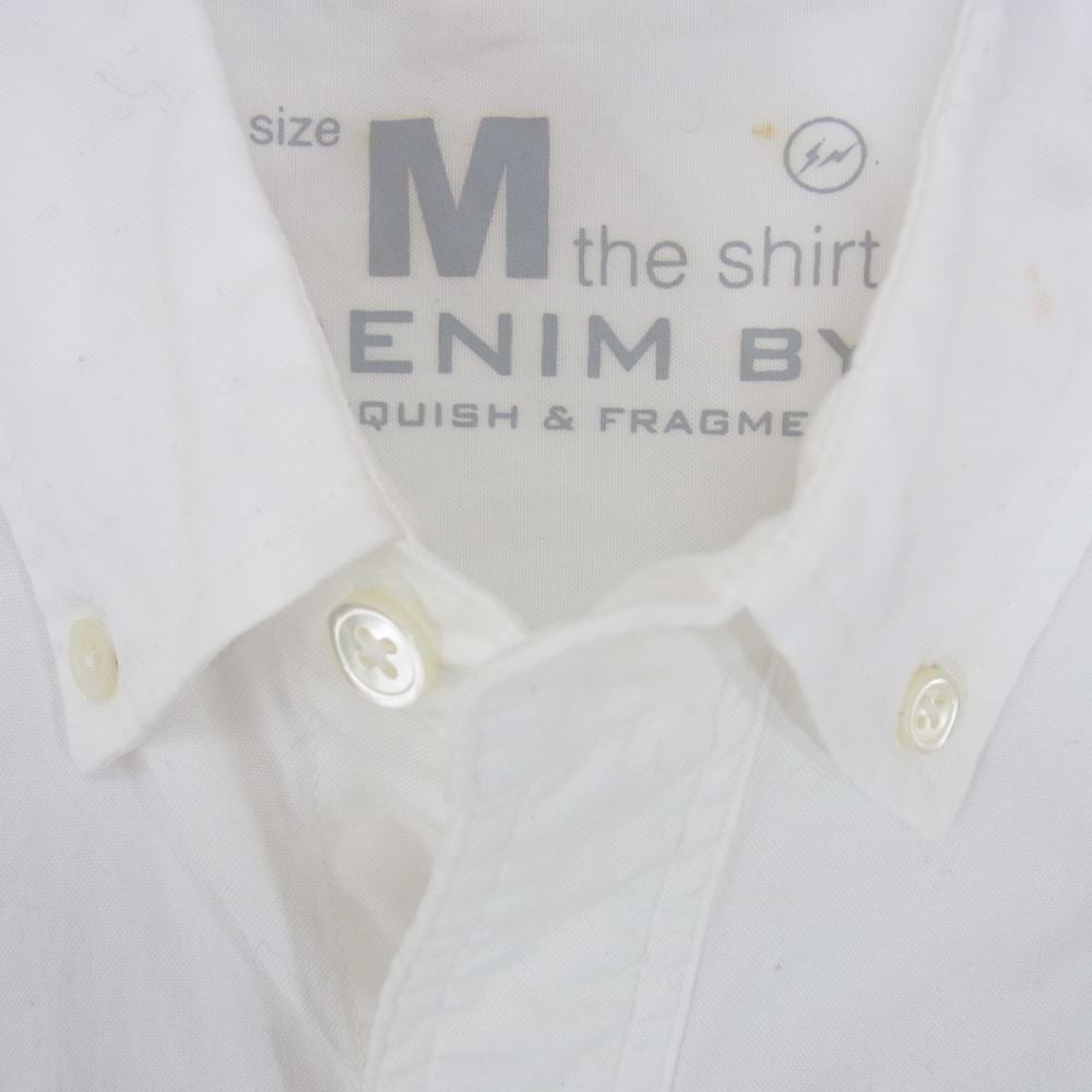 デニムバイヴァンキッシュ 裾ドローコード オックスフォード ボタンダウン 長袖シャツ ホワイト系 M【中古】