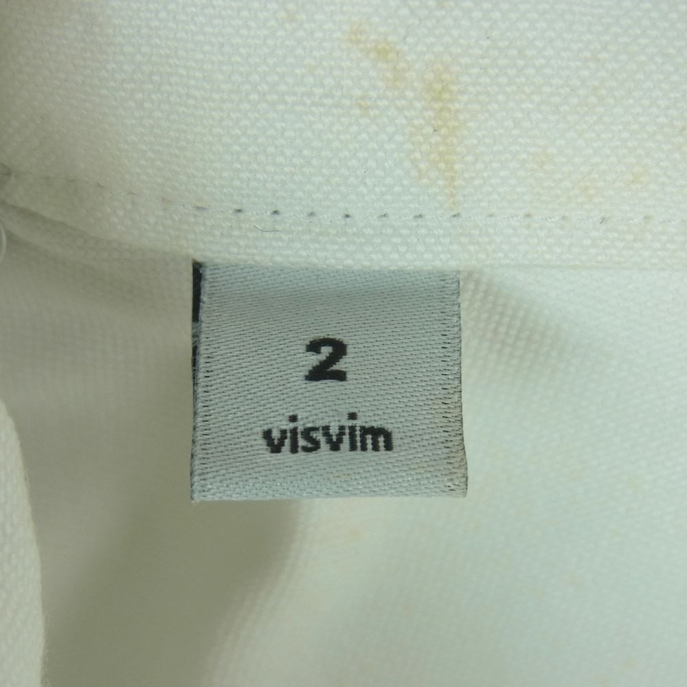 VISVIM ビズビム 0114205011006 チェックポケット オックスフォード ボタンダウン 長袖 シャツ ホワイト系 2【中古】
