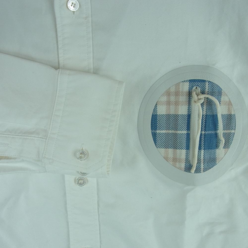 VISVIM ビズビム 0114205011006 チェックポケット オックスフォード ボタンダウン 長袖 シャツ ホワイト系 2【中古】