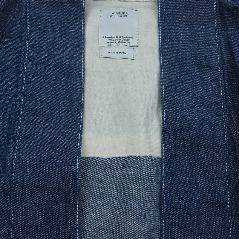 VISVIM ビズビム 14AW 0114405007001 SS LHAMO SHIRT ONE WASH ラモシャツ ワンウォッシュ デニム シャツ インディゴブルー系 2【中古】